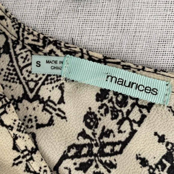 NWT Maurice’s black and cream sleeveless shift dress. - Picture 8 of 14